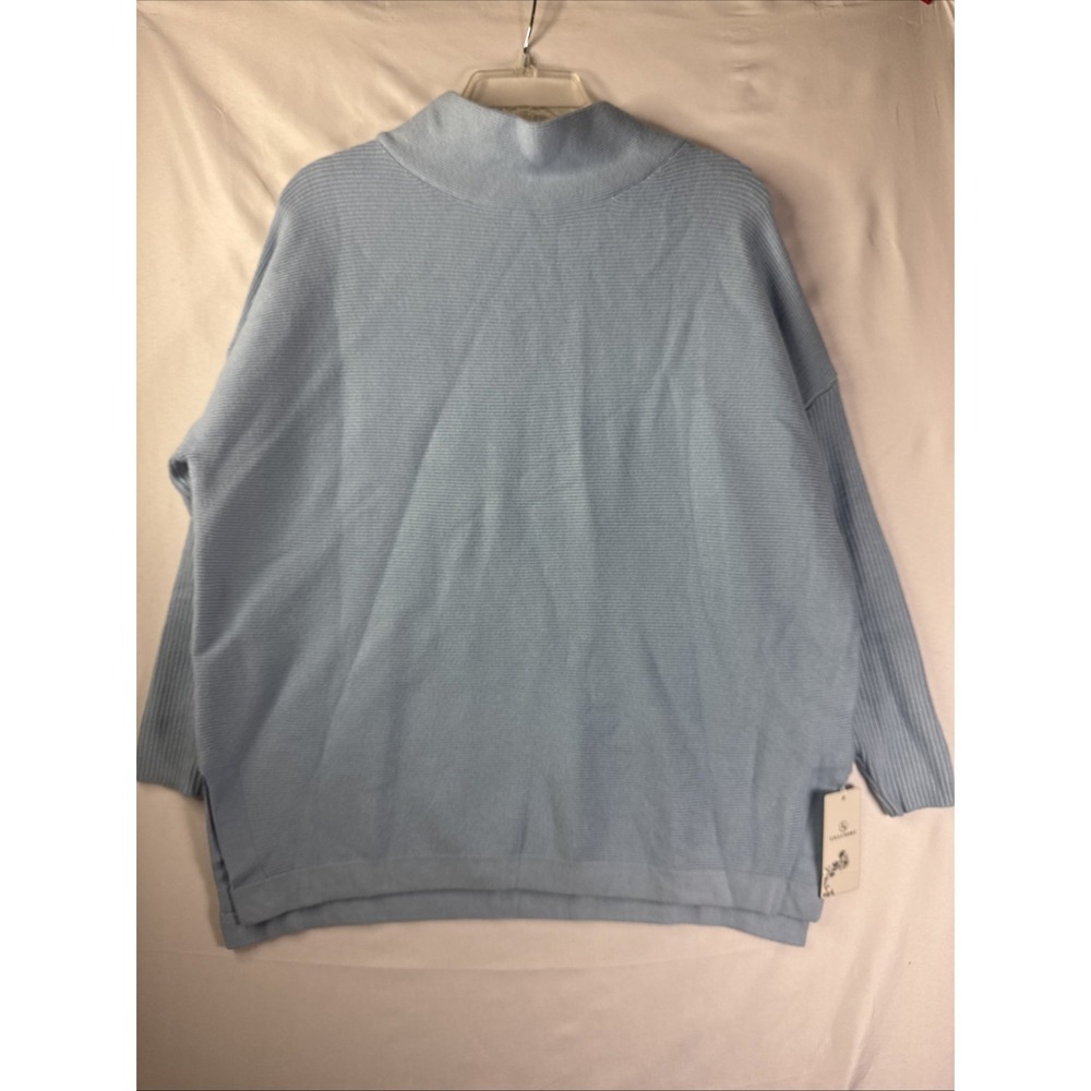 Lillusory Women's Turtleneck Oversized Sweater Size‎ Small Baby Blue NWT